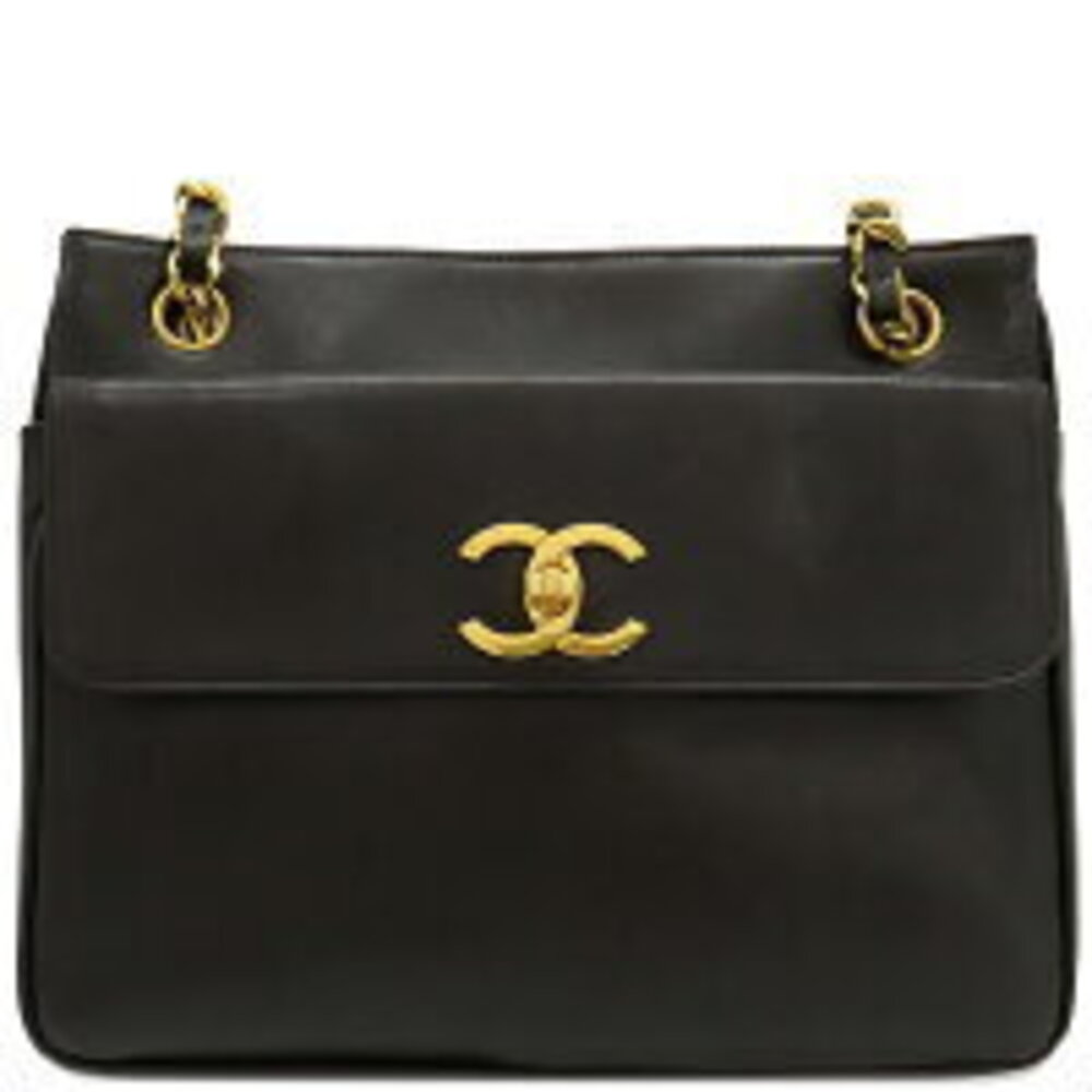 Chanel Shoulder Bag Coco Mark lambskin black chain - Picture 1 of 13
